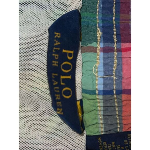 Ralph Lauren Blue Label Mens Plaid Swim Shorts Size M - Picture 4 of 11
